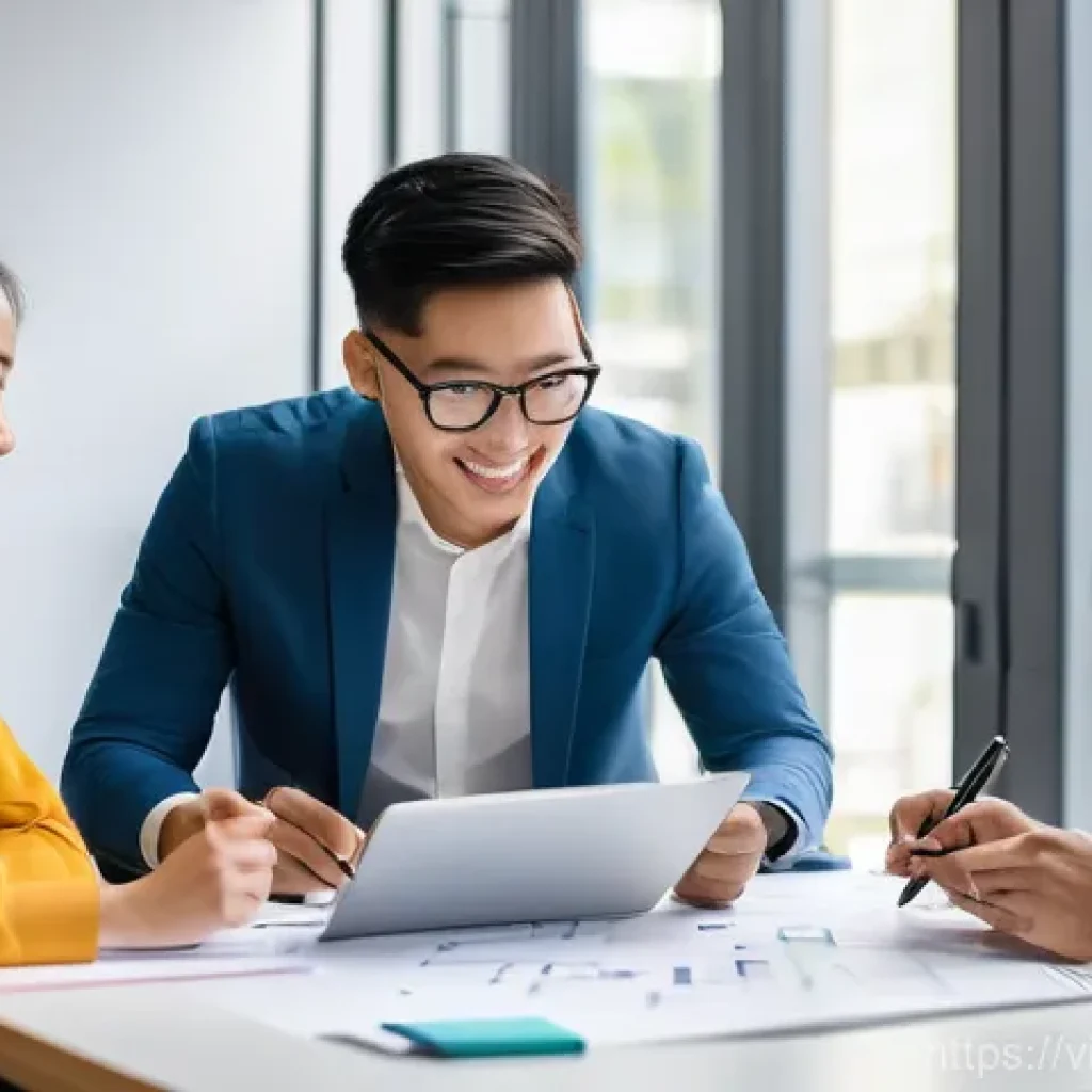 브랜드 마케팅 팀 빌딩 가이드 - **Prompt 1: Collaborative Marketing Strategy Session**
    "A diverse group of 5-7 young, energetic ...