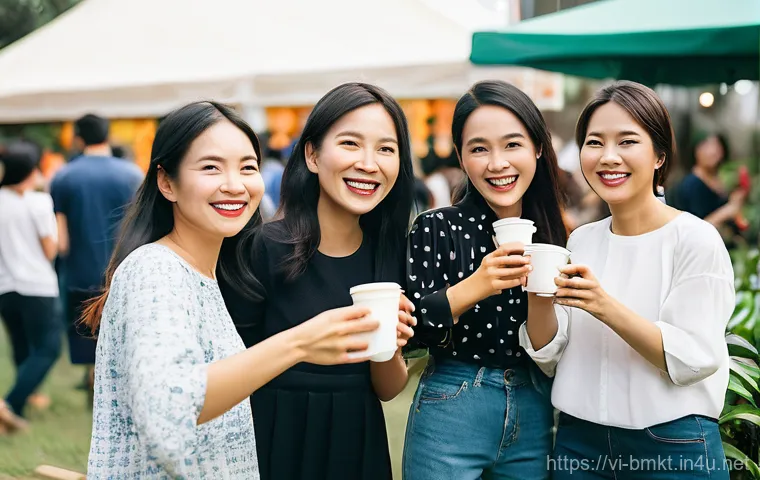 브랜드 마케터를 위한 커뮤니케이션 전략 - **Dynamic Vietnamese Youth Engaging with Digital Trends in an Urban Cafe.**
    "A lively scene feat...